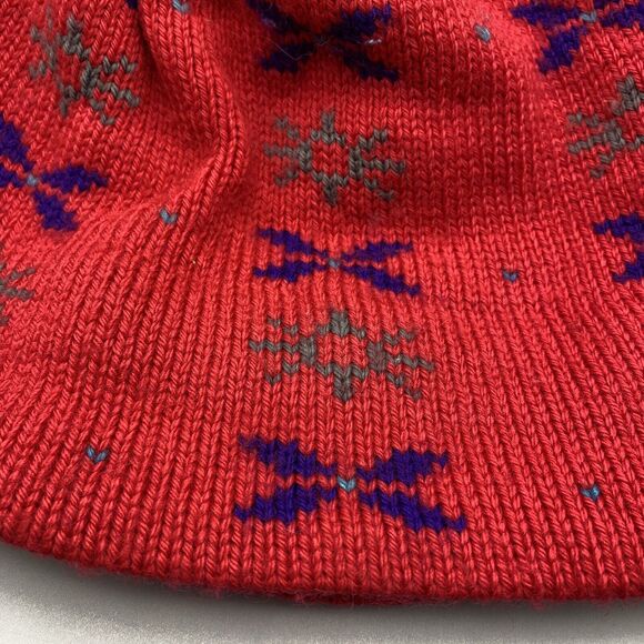 Vintage MERKLEY Wool Knit Beanie Hat Fleece Lined Adjustable Stocking Cap Canada - Picture 6 of 14